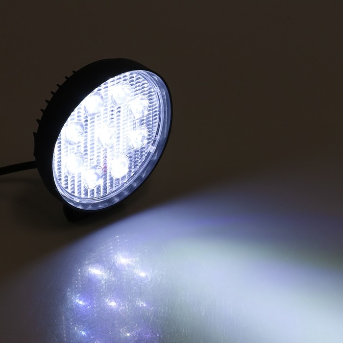 Противотуманная фара, 12 В, 9 LED, IP67, 27 Вт, 1890 лм, 5000К, направленный свет