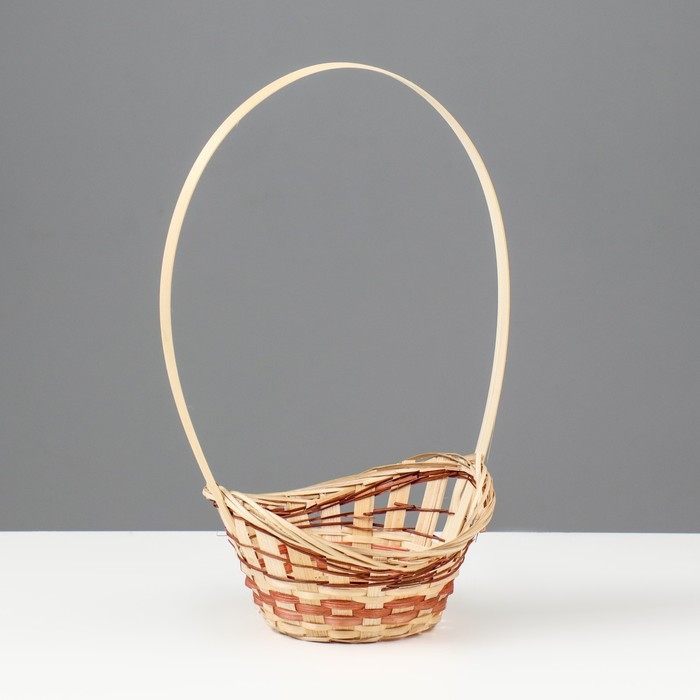 Корзина плетёная «Ладья», 15×13×8 см, бамбук