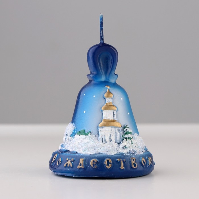 Свеча декоративная «Колокольчик Рождественский», 6×6×7 см