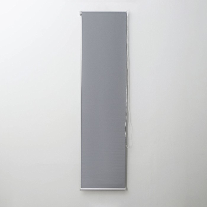 Штора рулонная «Механика. Блэкаут», 50×180 см (с учётом креплений 3.5 см), серая