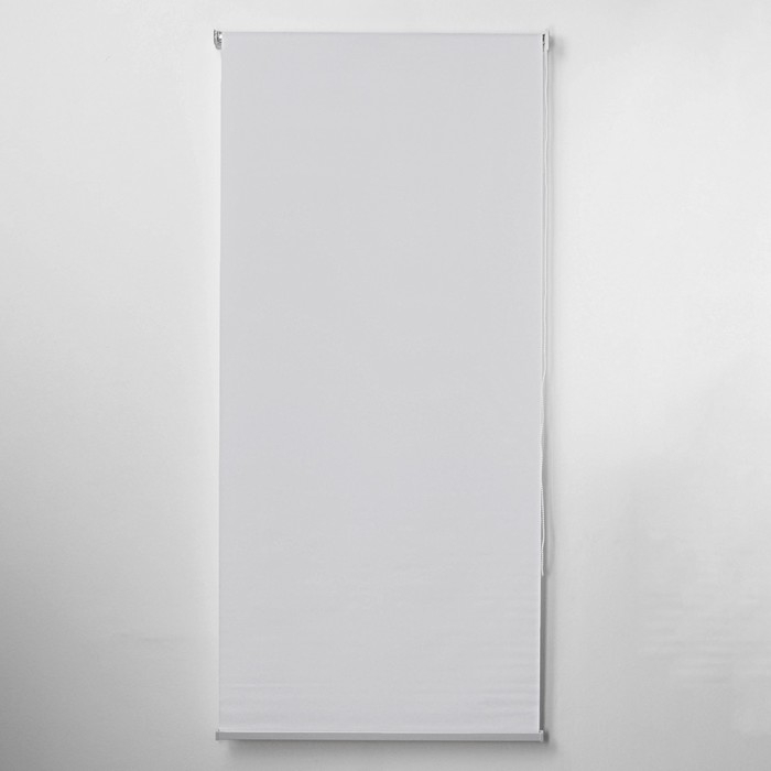 Штора рулонная «Механика», 90×200 см (с учётом креплений 3.5 см), белая
