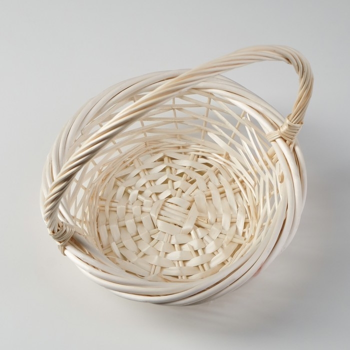 Набор корзин плетёных, 3 шт., 36×14/39 см, 30×12/34 см, 23×8/25 см, ива отбеленная