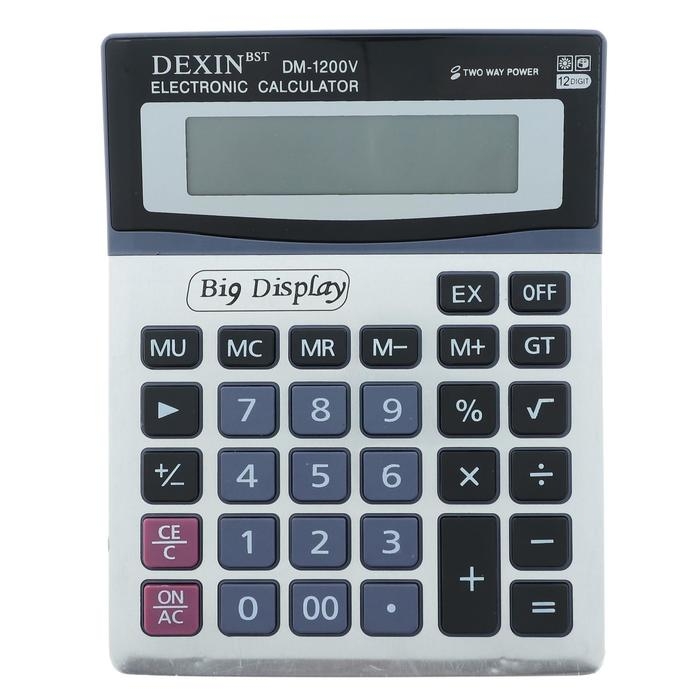 Калькулятор настольный, 12-разрядный, DM-1200V