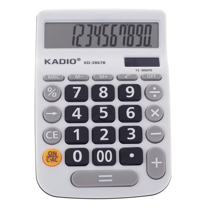 Калькулятор настольный, 12-разрядный, 3867B