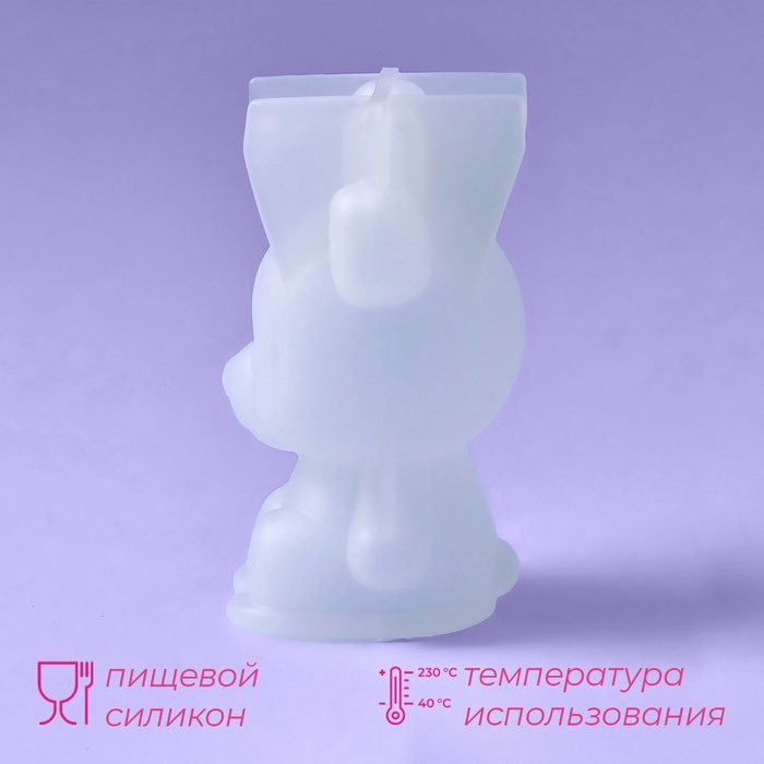 Молд для заливки «Оленёнок», силикон, 6×3×6 см, прозрачный
