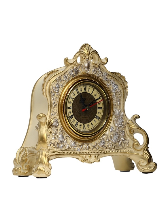 Часы настольные интерьерные каминные, 21 х 19 х 6.5 см, d-7 см
