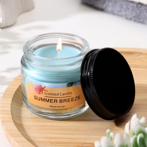 Ароматическая свеча в банке «Scented Candle, Summer Breeze», свежесть, 5×5 см, 140 г