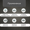 Тент защитный, 5×3 м, плотность 180 г/м², УФ, люверсы шаг 1 м, синий