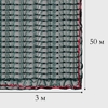 Сетка затеняющая, 50×3 м, плотность 35 г/м², тёмно-зелёная, в рулоне