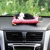 Игрушка на панель автомобиль, кошка на подушке, чёрно-белый окрас