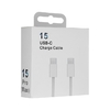 Кабель Type-C - Type-C, 3 А, 60 W, 1 м, передача данных, оплётка ткань, белый