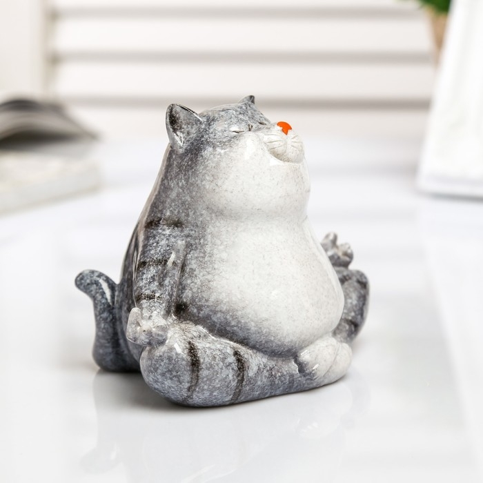 Фигурка полистоун лак «Котик-йог», 10×7.5×9 см, МИКС