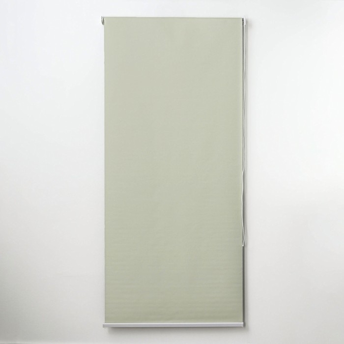 Штора рулонная «Механика. Блэкаут», 90×180 см (с учётом креплений 3.5 см), бежевая