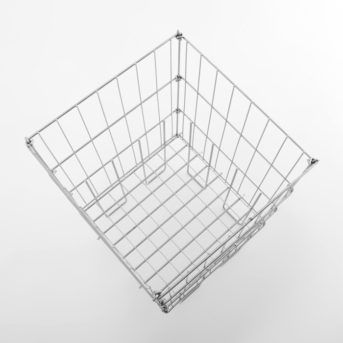 Корзина для распродаж 40×40×78 см, цвет хром