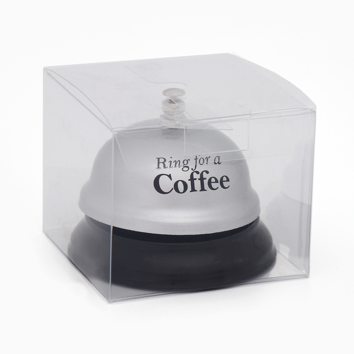 Звонок настольный Ring for a coffee, 7.5×7.5×6 см