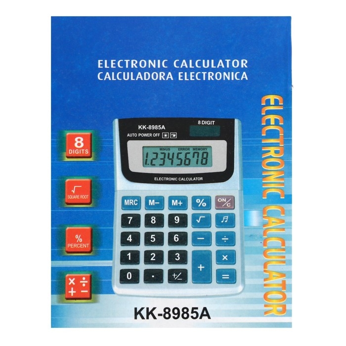Калькулятор настольный, 8-разрядный, KK - 8985 А, с мелодией
