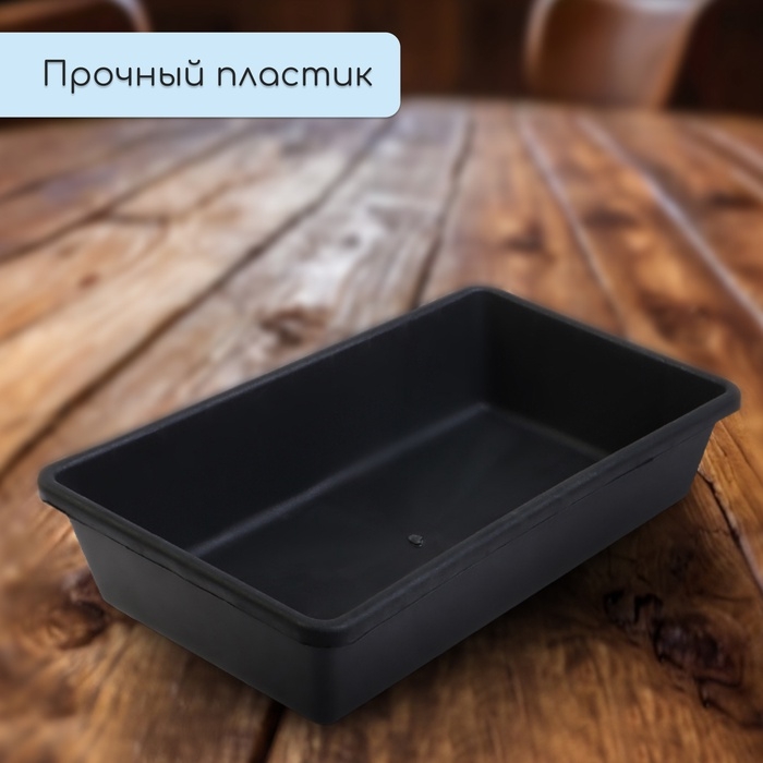 Ящик для рассады, 40 × 20 × 10 см, 4 л, пластик, МИКС