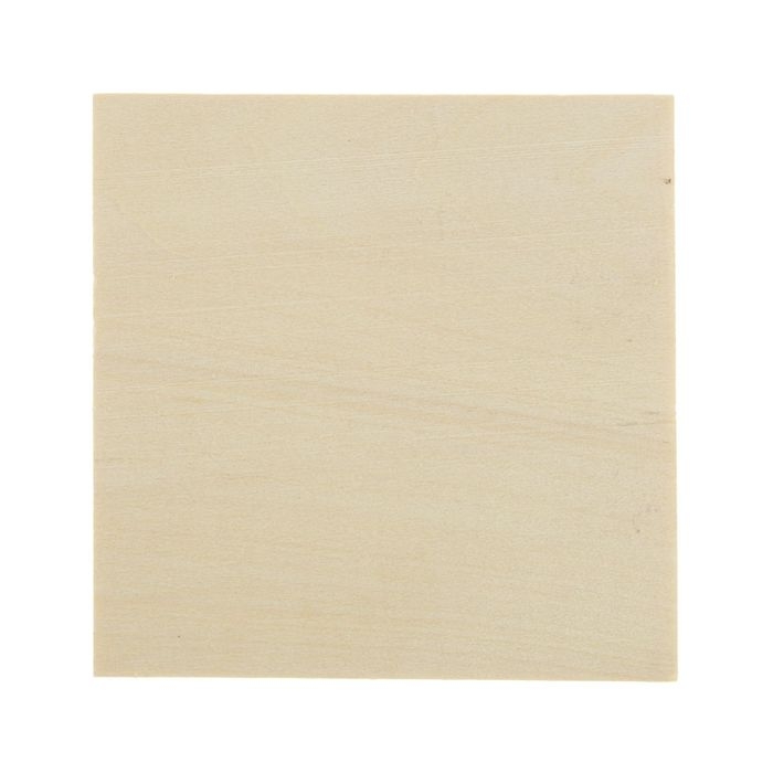 Заготовка для резьбы по дереву, липа, квадратная, 100×100×15 мм