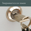 Ящик почтовый с замком, вертикальный, «Почта», коричневый