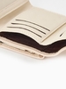 Кошелёк женский на кнопке, 10.5×3×8.5 см, однотонный, бежевый