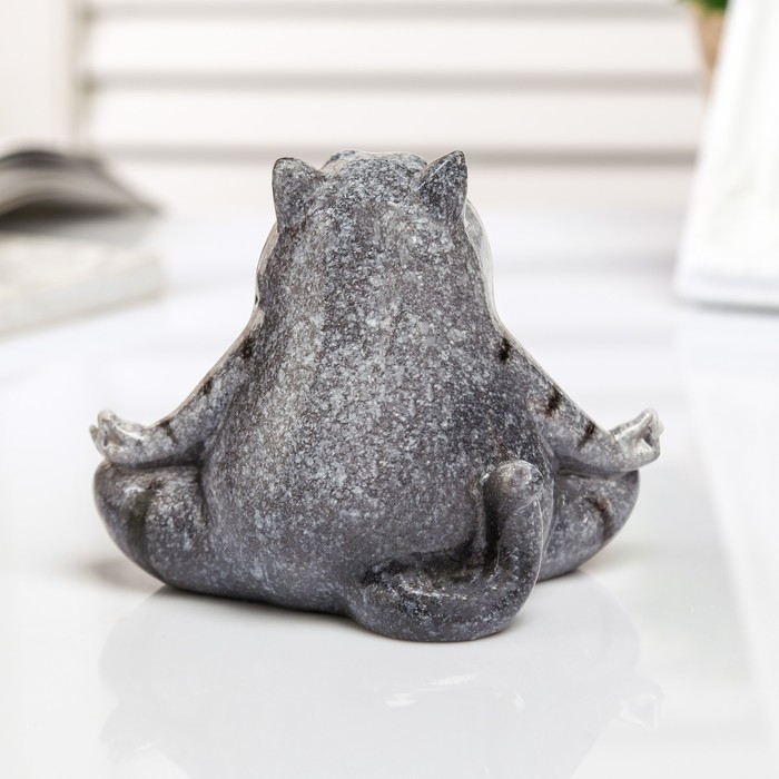 Фигурка полистоун лак «Котик-йог», 10×7.5×9 см, МИКС