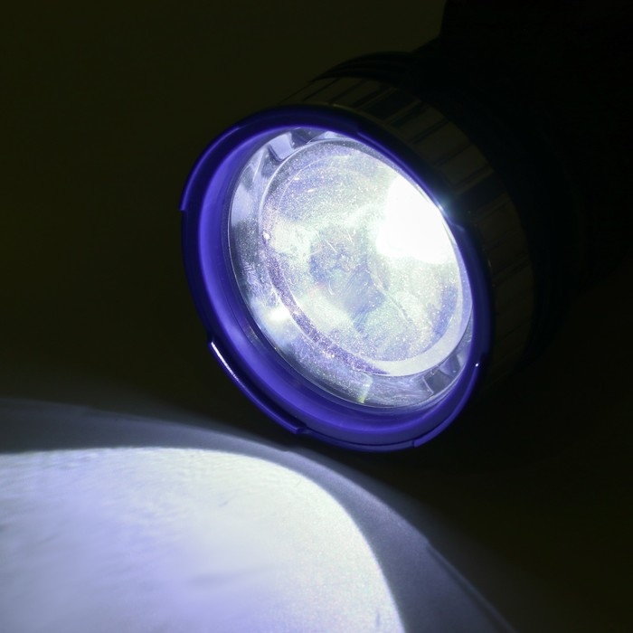 Фонарь светодиодный аккумуляторный ручной, 1200 мАч, 11 LED, 2 режима, 17 х 9.5 х 7.3 см