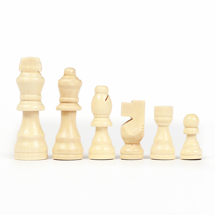Настольная игра 3 в 1 «Король»: нарды, шахматы, шашки, 39×39 см
