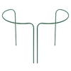Кустодержатель, d=40 см, h=90 см, ножка d=1 см, металл, набор 2 шт., зелёный