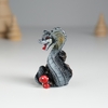 Фигурка полистоун «Змейка тёмная с мухоморами», 4.3×3.5×6 см, МИКС