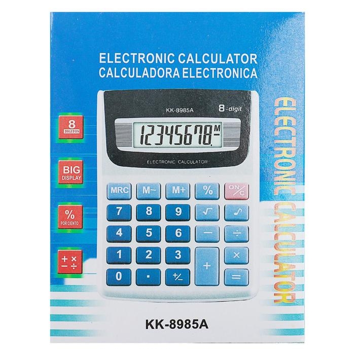Калькулятор настольный, 8-разрядный, KK - 8985 А, с мелодией