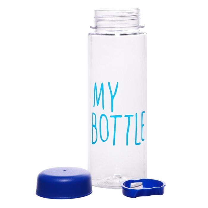 Бутылка для воды My bottle, 500 мл, 19.5 х 6 см, чехол в комплекте, микс