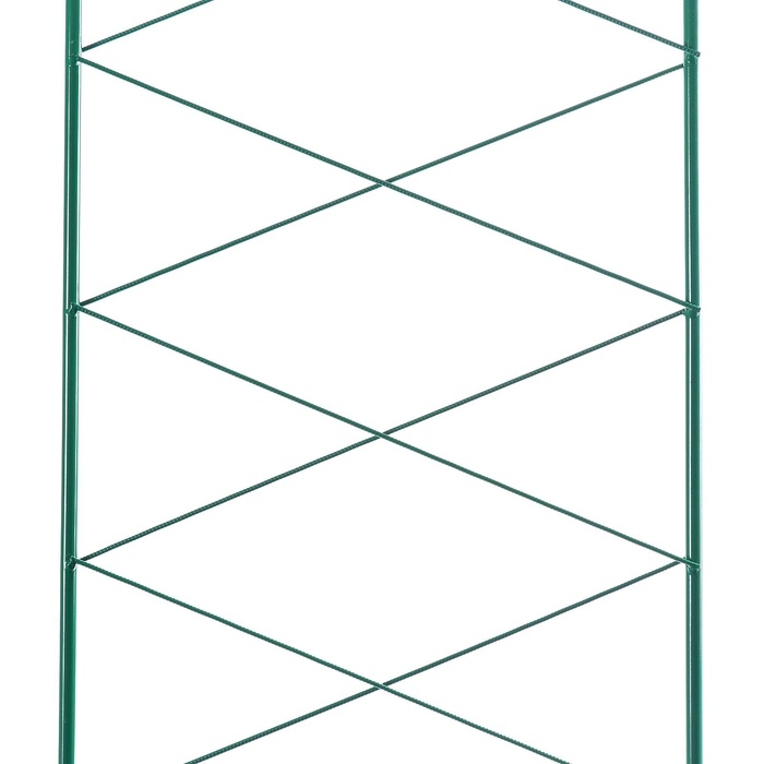 Шпалера, 170×34×1 см, металл, зелёная, «Буби»