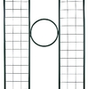 Шпалера, 200×50×1 см, металл, зелёная, «3 кольца»