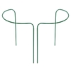 Кустодержатель, d=40 см, h=60 см, ножка d=1 см, металл, набор 2 шт., зелёный