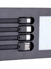Внешний портативный аккумулятор 10000 мАч, 10 W, 2USB, Type-C, фонарик, солнечная панель, чёрный