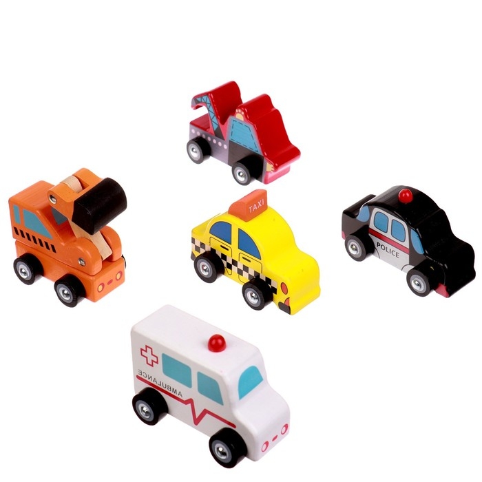 Детская деревянная игрушка «Автомобили» МИКС
