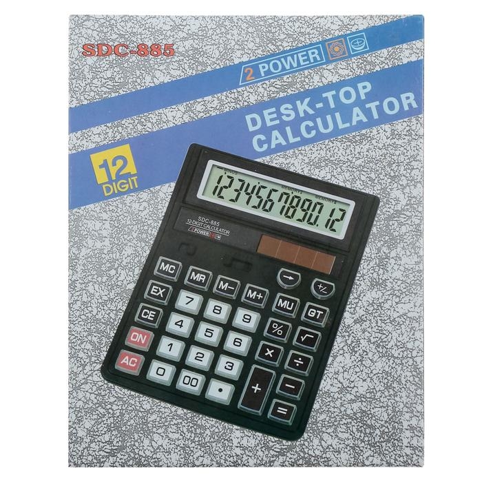 Калькулятор настольный, 12-разрядный, SDC - 885