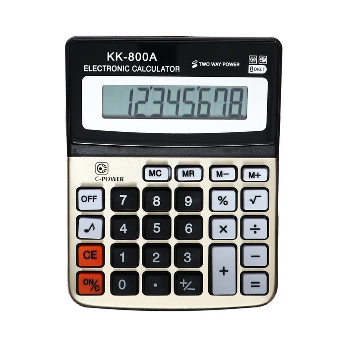 Калькулятор настольный, 8-разрядный, KK - 800A