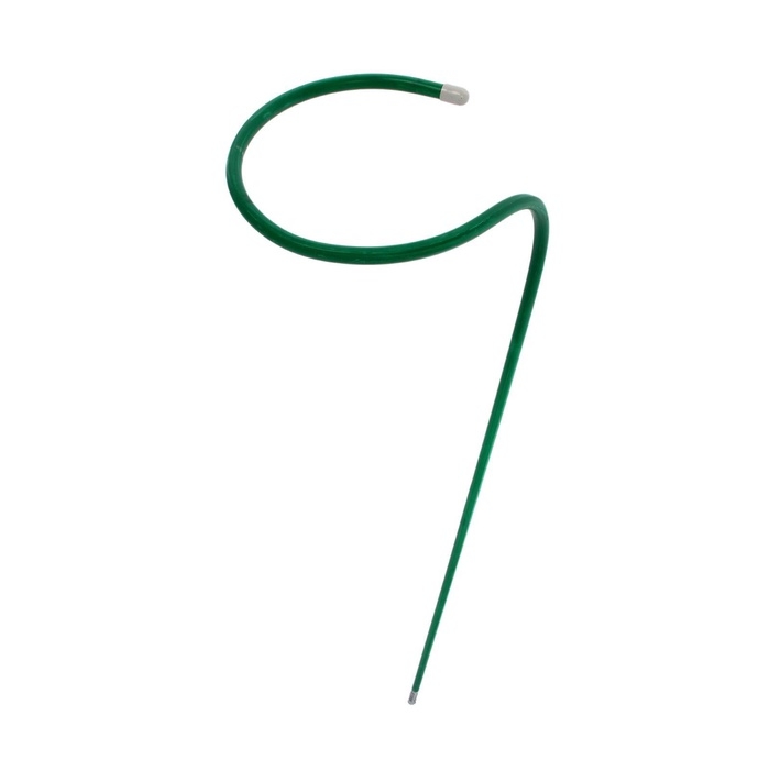Кустодержатель для цветов, d=20 (±5) см, h=120 см, ножка d=1 см, металл, зелёный