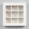 Упаковка для конфет 9 шт., 13.5×13.5×4 см, белый