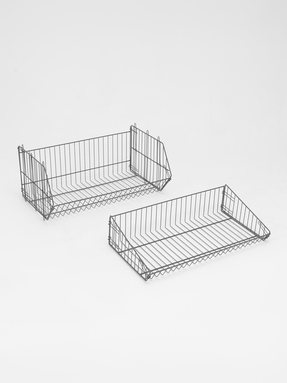 Накопитель разборный на колесах, 5 корзин, 70×43×147, серый