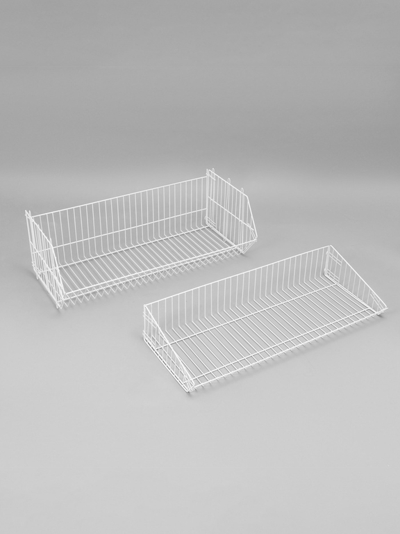 Накопитель разборный на колесах, 5 корзин, 90×43×147 см, белый