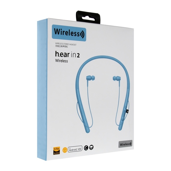 Наушники спортивные беспроводные, WI-H700, вакуумные, Bluetooth 4.2, с микрофоном, 100 мАч, синие