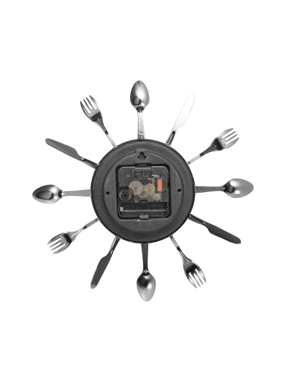 Часы настенные для кухни «Вилки, ложки, поварешки» плавный ход, 25×25 см, циферблат d-11 см