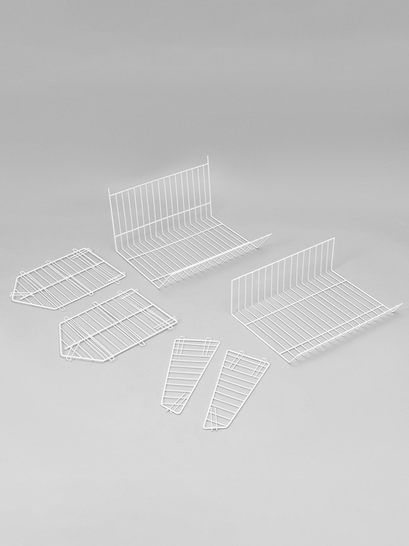 Накопитель разборный на колесах, 5 корзин, 50×43×147, белый