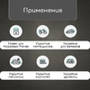 Тент защитный, 3×2 м, плотность 180 г/м², УФ, люверсы шаг 1 м, синий