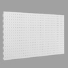 Панель для стеллажа, 35×89 см, перфорированная, шаг 2.5 см, белая