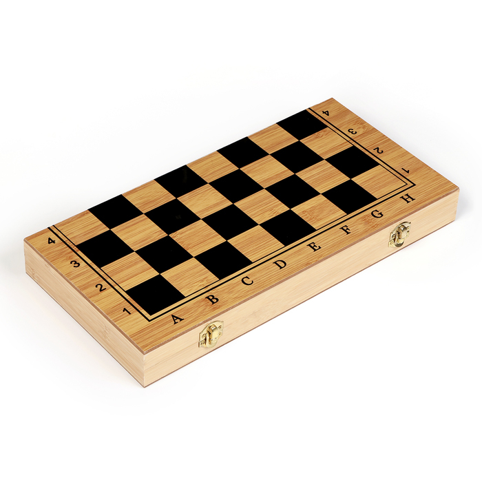 Настольная игра 3 в 1 «Король»: нарды, шахматы, шашки, 39×39 см
