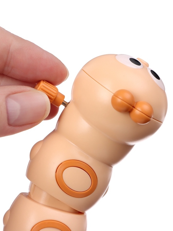 Заводная игрушка «Гусеничка», бежевый
