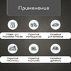 Тент защитный, 8 × 4 м, плотность 60 г/м², УФ, люверсы шаг 1 м, тарпаулин, УФ, синий